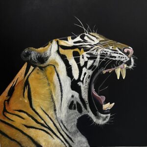 <strong>Raksha</strong> <br> Oil on Canvas</br> 100x100cm