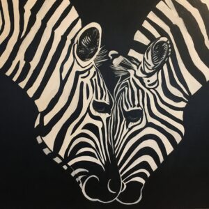 Oil on Canva (Zebra)